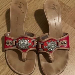 Giuseppe Zanotti Design Kitten Heel Sandals